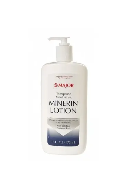 Major Pharmaceuticals - Minerin - 00904775216 - Hand And Body Moisturizer Minerin 16 Oz. Pump Bottle Unscented Lotion
