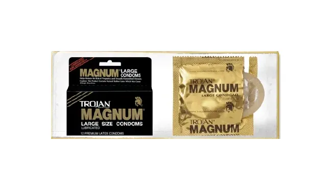 Church and Dwight - Trojan Magnum - 02260064214 - Condom Trojan Magnum Lubricated Large 12 per Box