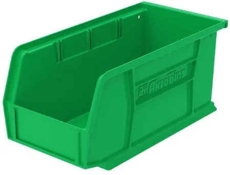 Akro-Mils - Akrobins - 30230GREEN - Storage Bin AkroBins Green Plastic 5 X 5-1/2 X 10-7/8 Inch