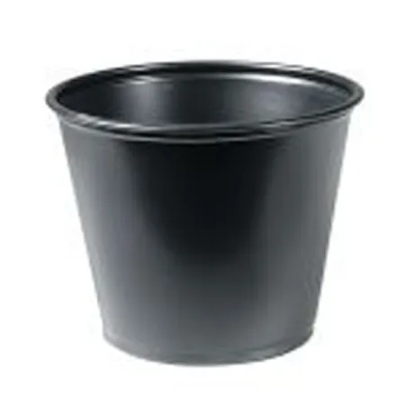 RJ Schinner Co - Solo - P550BLK - Souffle Cup Solo 5.5 Oz. Black Plastic Disposable