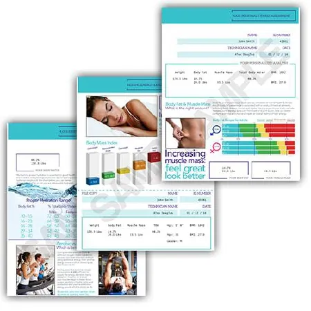 Health O Meter - IPO-ATH - Illustrated Printout Stationary Health O Meter For Use With Health O Meter Professional Body Composition Scales