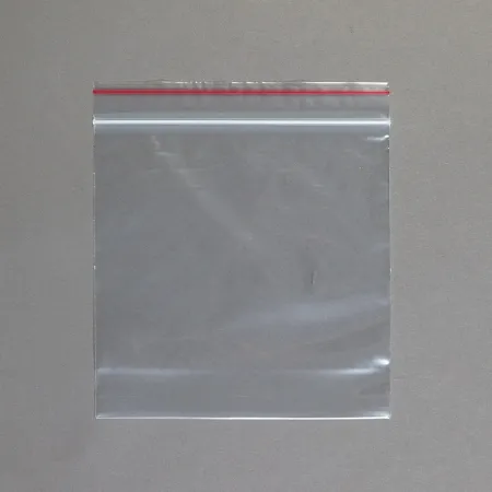 Health Care Logistics - Red Line - 7530 - Reclosable Bag Red Line 6 X 6 Inch Plastic Clear Zipper Closure