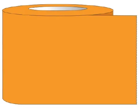 Shamrock Scientific - ST-100-5 - Blank Label Tape Shamrock Multipurpose Label Orange Tape 1/2 X 60 Inch