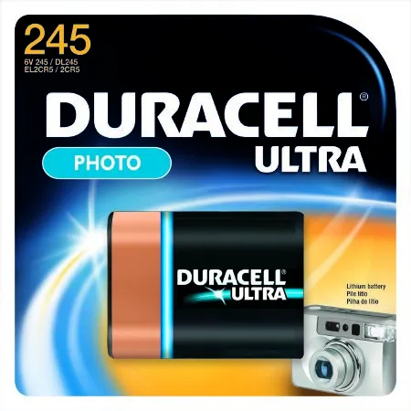 Duracell - DL245BPK - Lithium Battery Duracell Ultra 245 Cell 6v Disposable 1 Pack