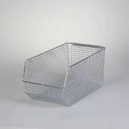 Health Care Logistics - Stack & Hang - 18928 - Storage Bin Stack & Hang Chrome Wire Mesh 6-3/4 X 7 X 14 Inch