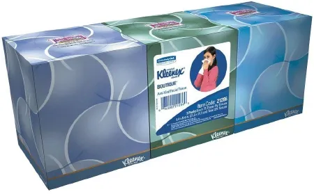 Kimberly Clark - Kleenex Anti-Viral - 21286 - Kleenex Anti-viral Anti-viral Facial Tissue White 8-1/5 X 8-2/5 Inch 68 Count