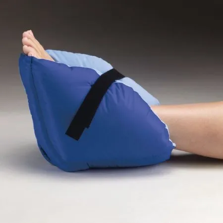Patterson Medical Supply - Rolyan - 081568005 - Mid-Calf Heel Protection Pillow Rolyan One Size Fits Most Navy / Light Blue