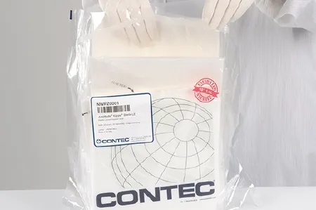 Contec - Amplitude Kappa Sterile LE - NWPZ0001 - Cleanroom Wipe Amplitude Kappa Sterile Le Iso Class 5 White Sterile Polyester / Lyocell 9 X 9 Inch Disposable