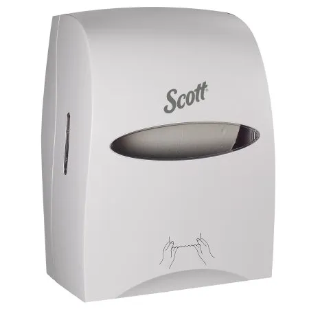 Kimberly Clark - Scott Essential - 46254 - Paper Towel Dispenser Scott Essential White Plastic Manual Pull 1 Roll Wall Mount