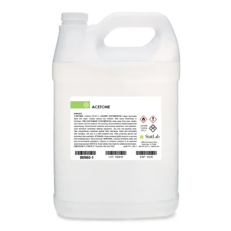 StatLab Medical Products - 00960-16 - Chemistry Reagent Acetone ACS Grade / Dehydrant >99% 16 oz.
