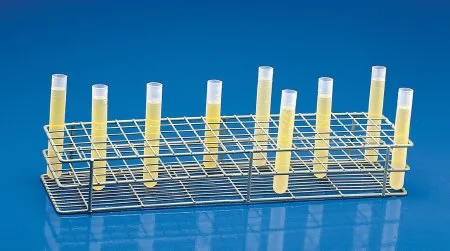 Bel-Art Products - Poxygrid - 18786-0780 - Test Tube Rack Poxygrid 100 Place 15 To 16 Mm Tube Size Blue 64 X 108 X 386 Mm