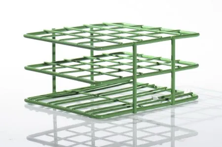Bel-Art Products - Poxygrid - 18788-2000 - Test Tube Rack Poxygrid 20 Place 18 To 20 Mm Tube Size Green 62 X 108 X 125 Mm