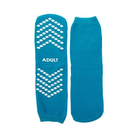 McKesson - From: 16-SCE1 To: 16-SCE2 - Slipper Socks Large Teal Above the Ankle