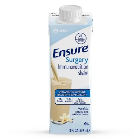 Abbott - Ensure Surgery Immunonutrition Shake - 65047 - Oral Supplement Ensure Surgery Immunonutrition Shake Vanilla Flavor Liquid 8 oz. Reclosable Carton