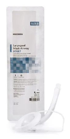McKesson - 159-005 - Curved Laryngeal Mask 40 mL Cuff Size 5 Single Patient Use