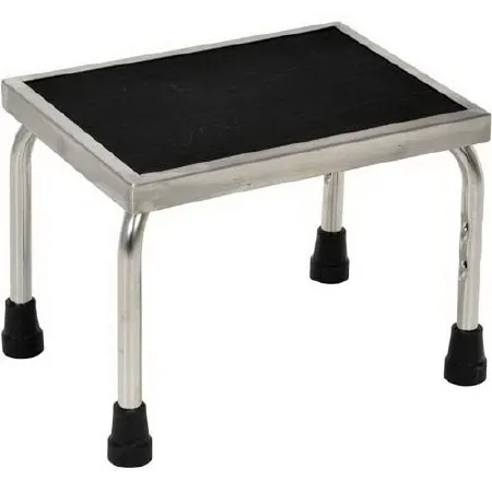 Global Industrial - 988813 - Step Stool 1 Step Stainless Steel Frame 11 Inch Step Height