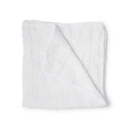 Lew Jan Textile - V11-121250 - Washcloth 12 X 12 Inch White Reusable