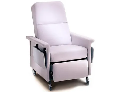 Champion Manufacturing - 59 Series - 596CGS511-TN - Manual Relax Recliner 59 Series Colonial Blue Vinyl 3 Inch Casters
