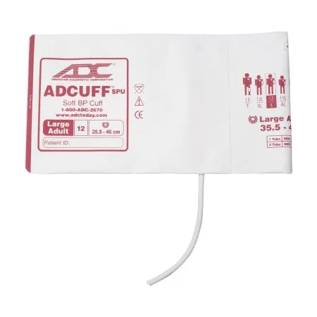American Diagnostic - Adcuff - 8450-12X-1HP - Single Patient Use Blood Pressure Cuff Adcuff 35.5 To 46 Cm Arm Cloth Fabric Cuff Large Adult Cuff