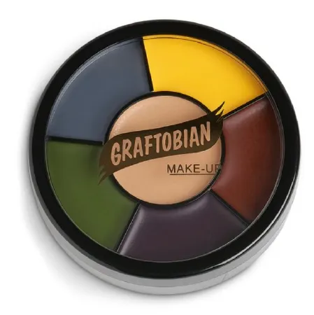 Nasco - Graftobian - LF00760 - Greese Paint Makeup Wheel / Injury Shades Graftobian 1 oz.