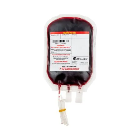 Wallcur - Practi-Blood Bags - 251BB - Simulated Blood Bag Practi-Blood Bags 450 mL Distilled Water