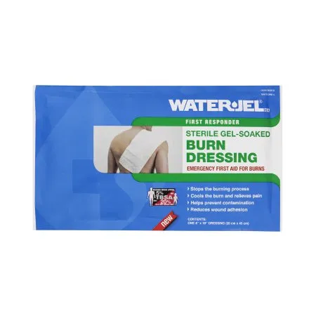 Safeguard US Operating - B0818-20.00.000 - Water Jel First Responder Hydrogel Burn Dressing Water Jel First Responder Sheet 8 X 18 Inch Rectangle Sterile
