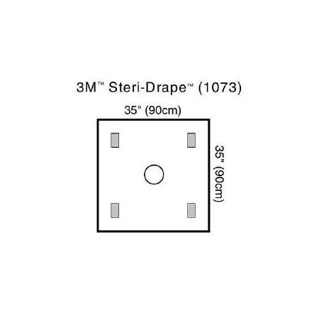 3M - From: 1073 To: 1074 - Steri Drape Wound Edge Protector, 90cm x 90cm, 10/bx, 4 bx/cs