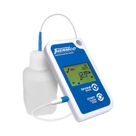 Thermco Products - LogTag TRED30-16R - LTTRED3016R - Refrigerator / Freezer Vaccine Data Logger with Alarm Kit LogTag TRED30-16R Fahrenheit / Celsius -40° to 210°F (-40° to 99°C) External Bottle Probe Wall Mount Battery Operated