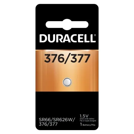Duracell - D377 - Silver Oxide Battery Duracell 377 Coin Cell 1.5v Disposable 1 Pack