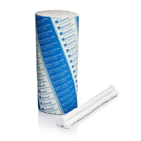 Richmond Dental & Medical - 200204 - Richmond Dental Cotton Dental Roll 3/8 X 1 1/2 Inch 2000 per Pack NonSterile Roll Shape