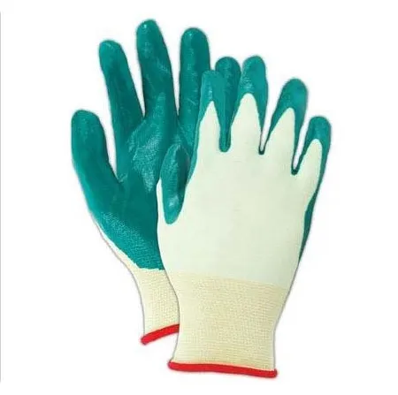 Fisher Scientific - Showa Nitri-Flex Lite - 19050283B - Utility Glove Showa Nitri-Flex Lite Size 8 Nitrile / Nylon Green 9 Inch Knit Cuff NonSterile