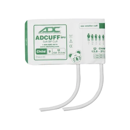 American Diagnostic - Adcuff - 8650-9C - Single Patient Use Blood Pressure Cuff And Bulb Adcuff 13.8 To 21.5 Cm Arm Nylon Cuff Child Cuff