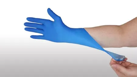 Innovative Healthcare - Pulse LOGIC - 173200 - Exam Glove Pulse Logic Medium Nonsterile Nitrile Standard Cuff Length Fully Textured Blue Chemo Tested