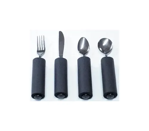 Kinsman Enterprises - 11020 - Built-Up Utensils, Set of 4 Includes: Fork, Knife, Teaspoon & Soup Spoon (DROP SHIP ONLY)