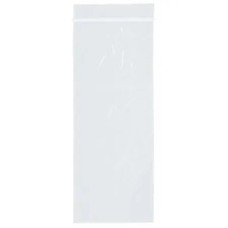 RD Plastics - 60338210340 - Reclosable Bag 5 X 12 Inch Plastic Clear Zipper Closure