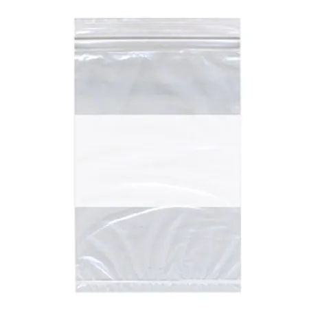 Action Health - 85251850338 - Reclosable Bag 8 X 10 Inch Plastic Clear / White Block Zipper Closure