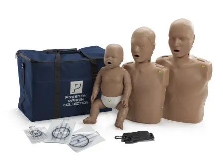 Prestan Products - Prestan - PP-FM-300M-DS - CPR Manikin Collection Pack With CPR Monitor Prestan Dark Skin Tone Gender Neutral Adult / Child / Infant