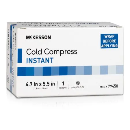 McKesson - 79450 - Instant Cold Pack McKesson General Purpose 4-7/10 X 5-1/2 Inch Plastic / Ammonium Nitrate / Water Disposable