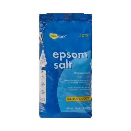 McKesson - sunmark - 70677003801 - Epsom Salt sunmark Granules 1 lbs. Pouch