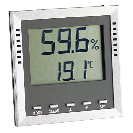 Thermco Products - ACCDTA100 - Digital Thermometer / Hygrometer With Alarm Thermco Fahrenheit / Celsius -40° To 158°f (-40° To 70°c) Battery Operated