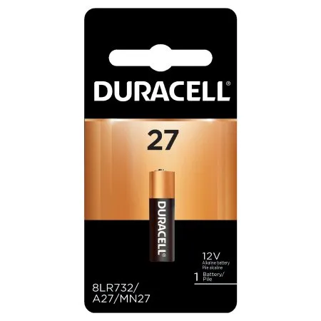 Duracell - MN27BPK - Alkaline Battery Duracell Mn27 Cell 12v Disposable 1 Pack