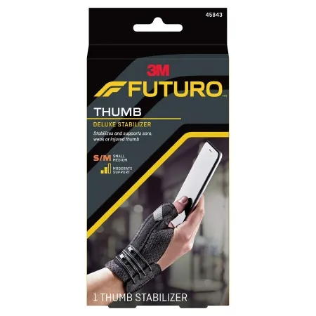 3M - From: 05113119854 To: 05113119855 - Futuro Deluxe Thumb Stabilizer Futuro Deluxe Adult Small / Medium Lacing System Left or Right Hand Black