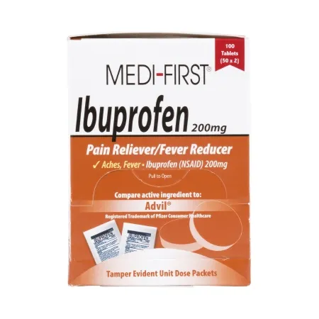 Medique Products - 80833 - Pain Relief 200 mg Strength Ibuprofen Tablet 100 per Box