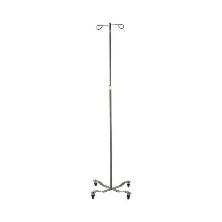 Drive Medical - McKesson - MS400E - IV Stand Floor Stand McKesson 2-Hook 4-Leg Rubber Wheels