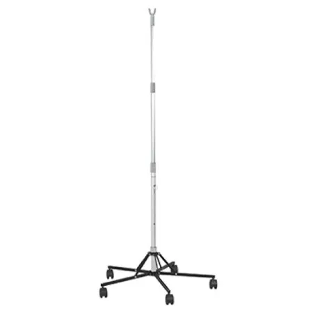 Drive DeVilbiss Healthcare - McKesson - MS391520 - Drive Medical  Disposable IV Stand Floor Stand  2 Hook 5 Caster Plastic Base