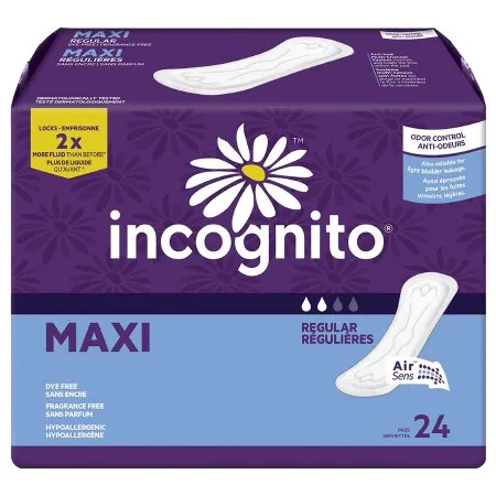 First Quality - Incognito - 10006606 - Feminine Pad Incognito Maxi Regular Absorbency