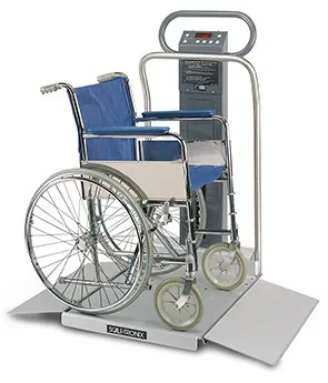 Welch Allyn - 6002-KX-B - Wheelchair Scale Digital Display 880 Lbs. Capacity Blue Battery Operated