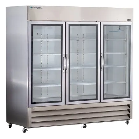 Horizon - Corepoint Scientific - GPR723SSG/0 - Refrigerator Corepoint Scientific General Purpose 72 cu.ft. 3 Swing Glass Doors Cycle Defrost