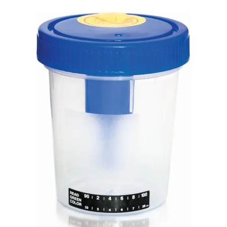 McKesson - From: 16-9542 To: 16-UCC4 - Urine Specimen Container with Integrated Transfer Device 120 mL (4 oz.) Screw Cap Patient Information Sterile