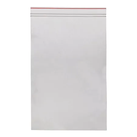 Minigrip - Red Line - MGRL2P0812 - Reclosable Bag Red Line 8 X 12 Inch Plastic Clear Zipper Closure
